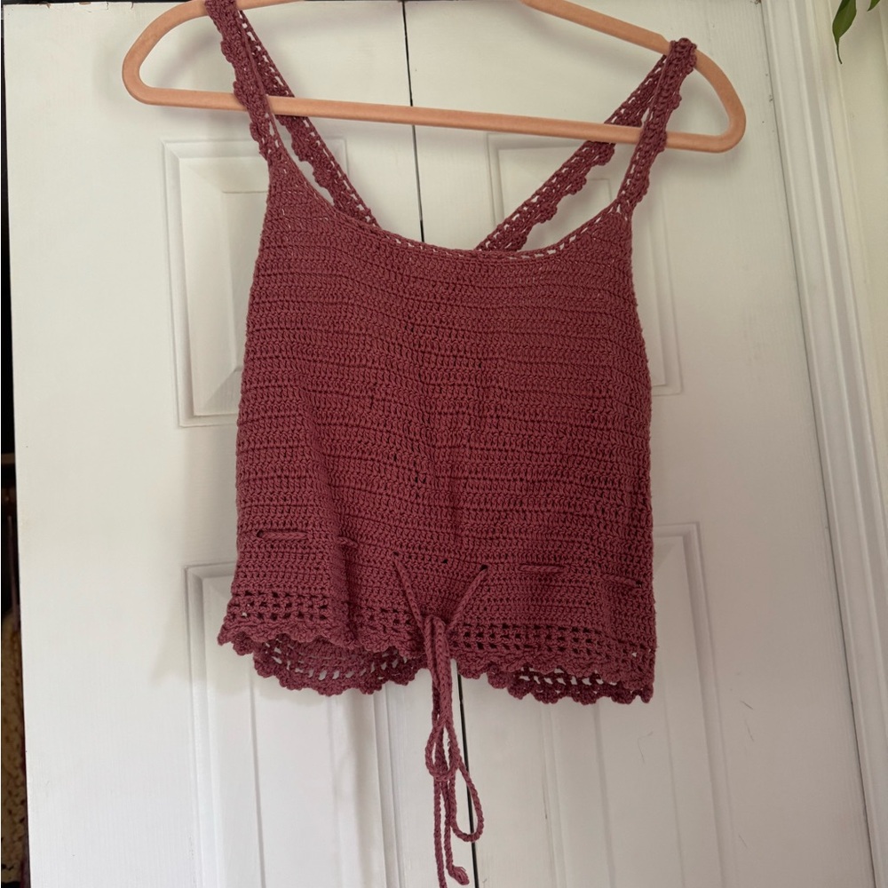 Crochet Knit Tank Top